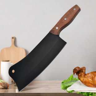 Forging kitchen knife handmade forging hammer pattern cutting knife Bone cutter high carbon steel bone chopping knife solid wood handle new meat House