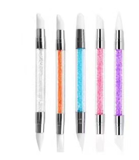ネイルアートシリコンペンステッカープレスペン彫刻ペン多機能エンボス塗装マジックミラーパウダーツールペンネイルアートペン