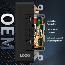 批发优惠价格UL认证 20a 壁式插座户外Tr&Wr带LED指示灯Gfci 插座