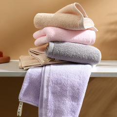 10 pieces of 100% pure cotton towels for home use, suitable for men and women, face washing, soft and absorbent, batch logo gift set