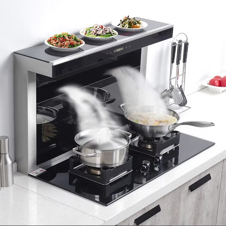 Wholesale Mars Split-Type Integrated Stove Side Suction Bottom Row Variable Frequency Large Suction Range Hood Gas Integrated Stove