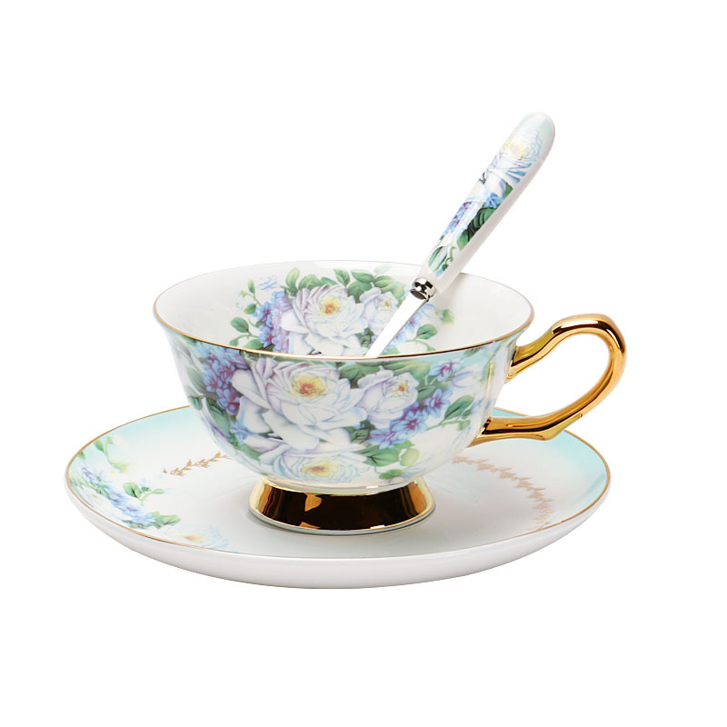 Conjunto de tazas de café de porcelana de hueso europeo simple estilo británico de té de la tarde set de cerámica estilo nórdico