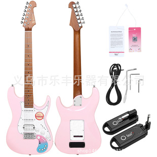 Irin Airon 22-Piece Smart Bluetooth Electric Guitar Built-In Effector with Audio Set for Beginners to Practice Playing