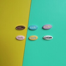 热销立体椭圆LUCK配件饰品搭配diy 发饰服装纽扣水杯数据线保护套