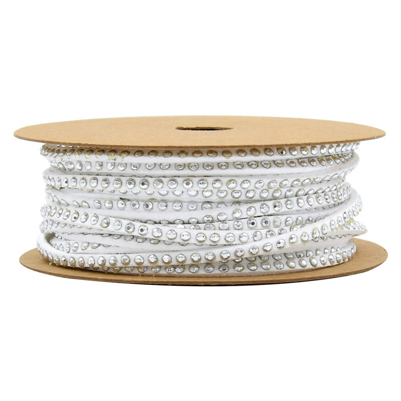 Cinta de Navidad de terciopelo coreano transfronterizo tira delgada embalaje de regalo accesorios para el cabello material de impresión de jardinería cinturón de diamantes de imitación firme 5 M