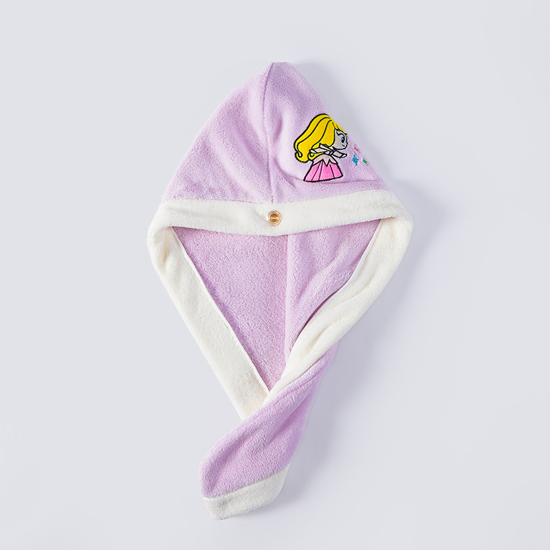 Purple small princess costume, hair towel