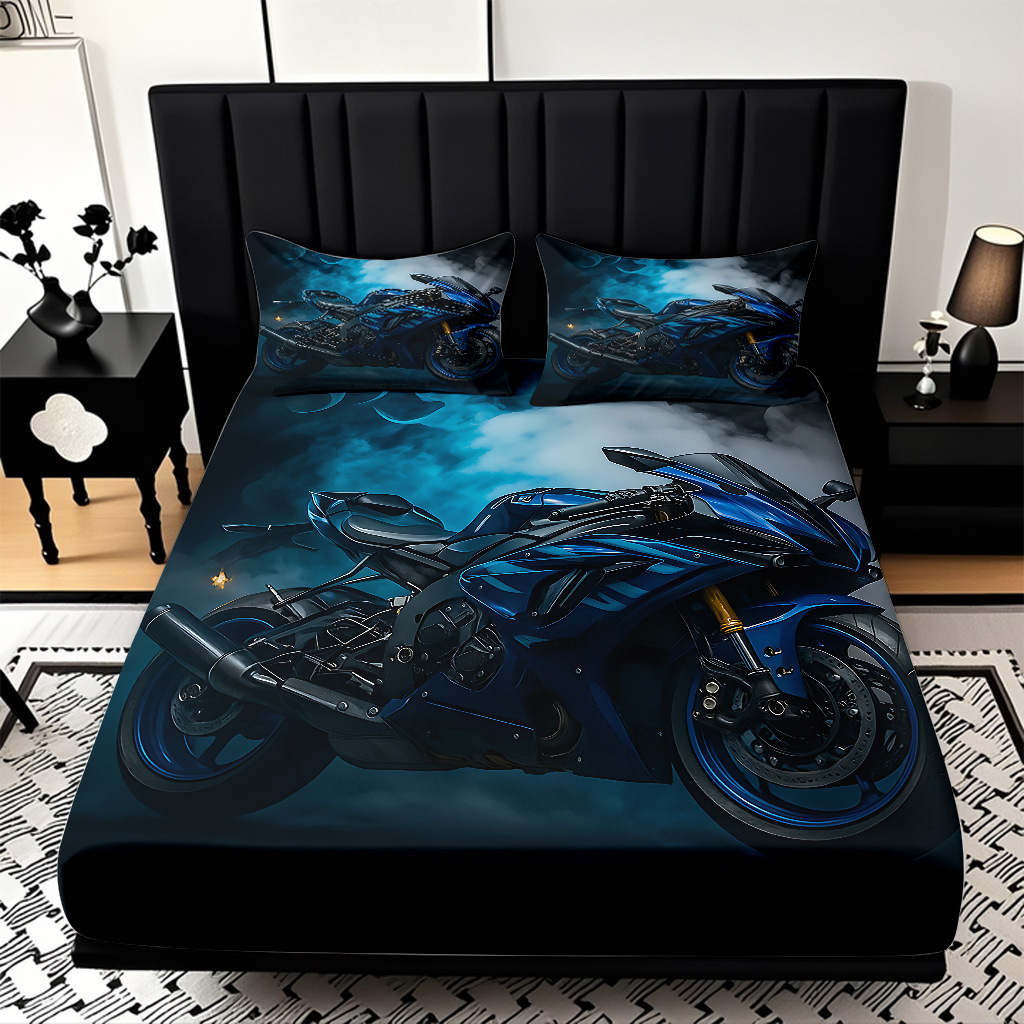 TEMU / JIT serie de motocicleta fría transfronteriza impresión digital de alta definición caja de cama de polirido fábrica directa