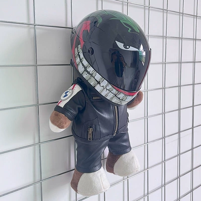 mechanic motorcycle travel trunk | Motosiklet dəbilqələri - height-28cm-black-bear-m-black-clown-upgraded-internal-buckle