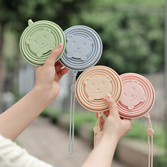 可摺疊水杯便攜式杯子漱口杯伸縮杯硅膠旅行摺疊杯旅遊壓縮杯戶外