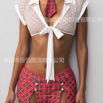 European and American Export Intimates and Pajamas Two-Piece Set Imitation Silk Charm Suspender Shorts Satin Sexy and Interesting Home Clothes