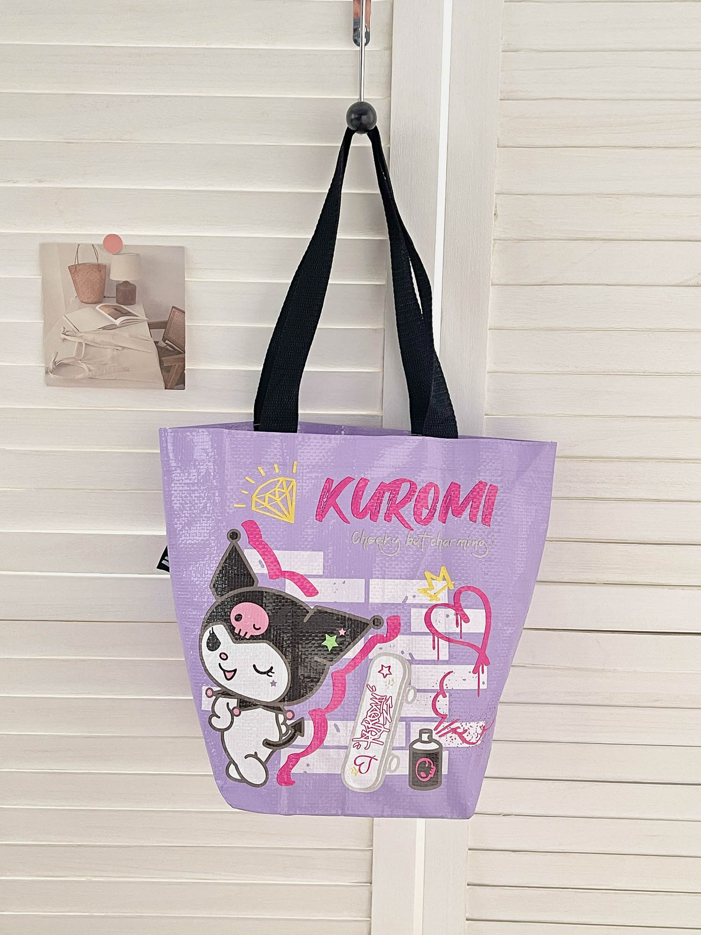 Bolsa de Compras Plegable de Hombro de Poliéster, para Compras