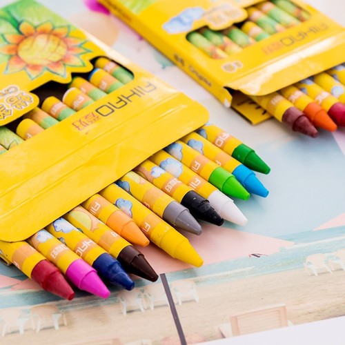 Hobby 8-color/12-color oil pastels kindergarten baby children's crayon set coloring pen primary school class prizes