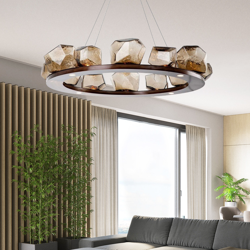 lámpara de dormitorio, lámpara de arte, sala de estar, vidrio diseñador, diseño nórdico, estilo moderno, retro, estudio minimalista, moda