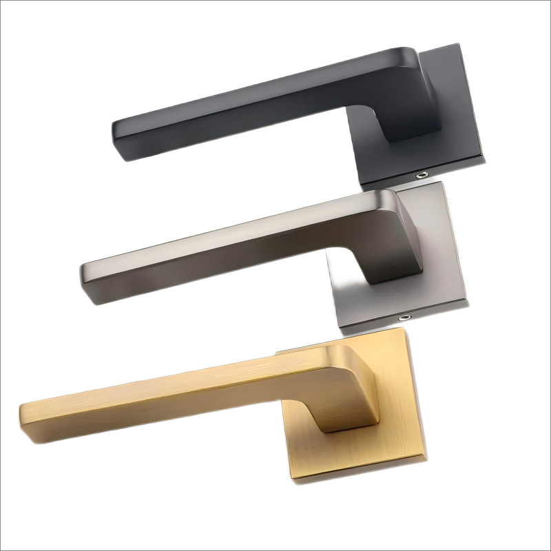 Cerradura de puerta interior bloqueo de puerta silencioso de absorción magnética conjunto de color se puede personalizar cerradura de puerta nórdica cerradura de mano tipo split
