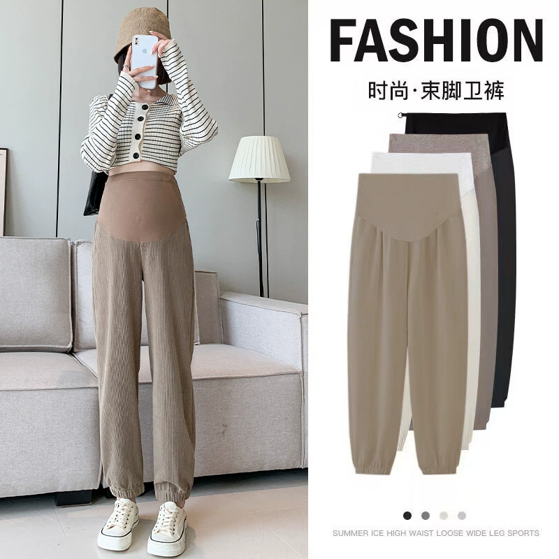 Брюки для беременных больших размеров, осенне-зимняя одежда, повседневные спортивные штаны, 300 свободные спортивные штаны, кашемировые нижние брюки, 200 кошек