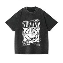 Nirvana�����ֶ�vintage����t�� ��ʽ�����ذ�ˮϴ�����г���