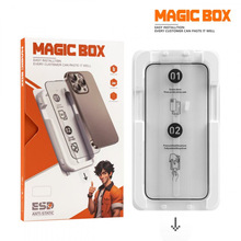 适用苹果13pro钢化膜15promax无尘仓秒贴IP14包装一体防窥手机膜