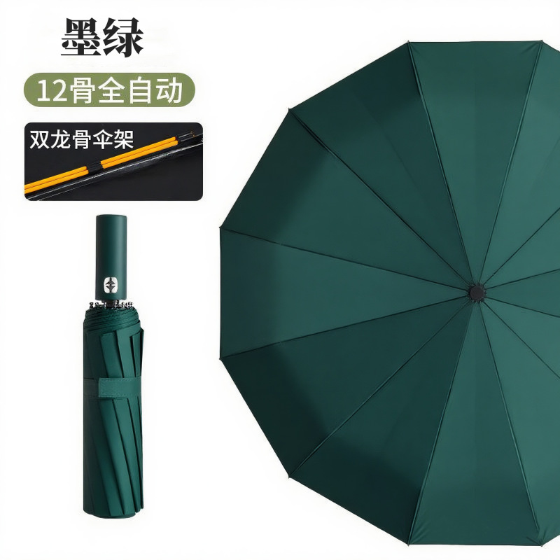 厂家直销24骨黑胶防晒伞自动折叠晴雨两用雨伞防紫外线遮阳伞批发|undefined