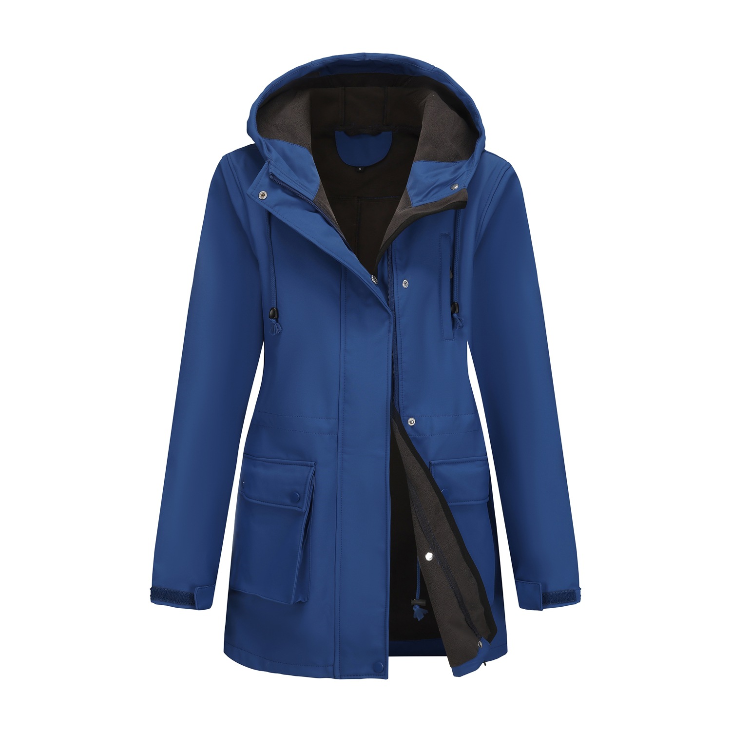Waterdichte windjack met capuchon voor dames - lichtgewicht regenjas voor herfst en winter (EU-maten S-XXXL)_voghion.com