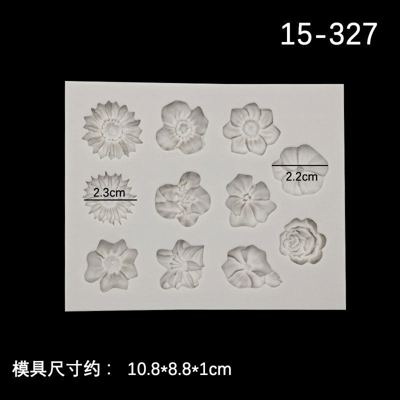DIY flor Rosa Margarita fondant silicona líquida molde de silicona suave cerámica hecha a mano epoxi molde pastel