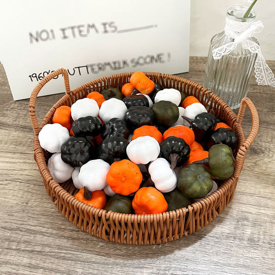Mini pumpkin pendant wreath accessories curved melon small simulation fruit and vegetable window display props crafts