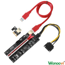 PCI-ERiser显卡延长线USB3.0显卡PCI-E转接线1X转16X转接扩展卡