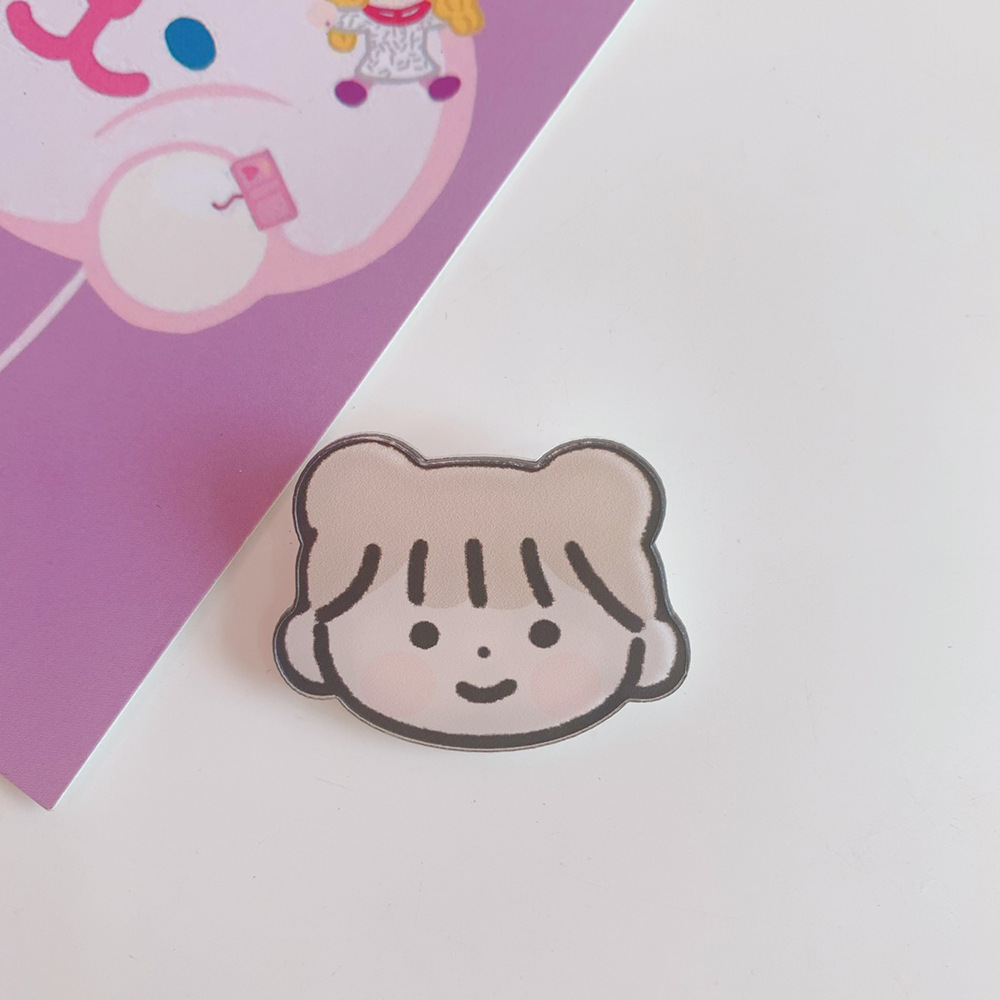 Tengyi ins viento lindo de dibujos animados acrílico cachorro broche insignia al por mayor ropa bolso colgante joyería pin