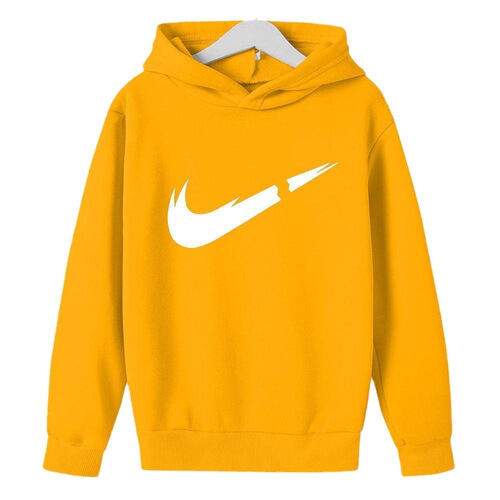 Spring Autumn New Children's Sports Sweatshirt Solid Color Print Boys Casual Long Sleeve Outerwear Baby Hooded To Wear
