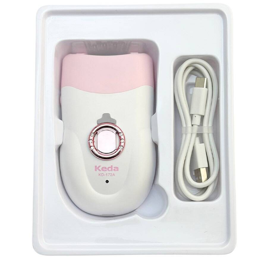 Keda KD-172A电动拔毛器脱毛器手毛脸毛腿毛阴毛配TYPE-C线