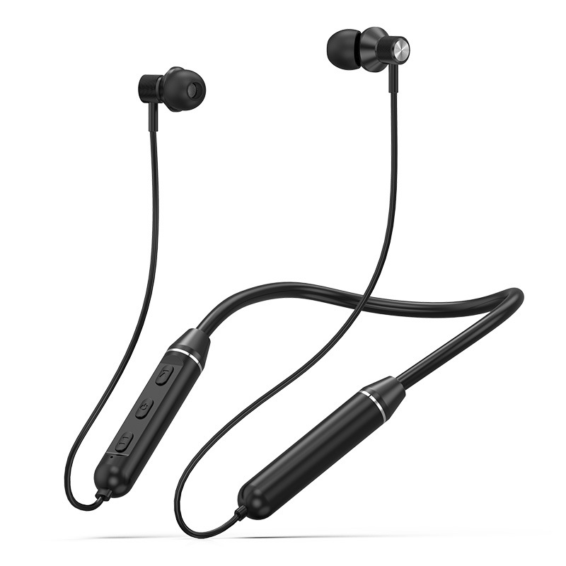 Nuevos auriculares Bluetooth metálicos cuello deportivo inalámbrico en el oído tipo de teléfono móvil de espera ultra largo universal image 11