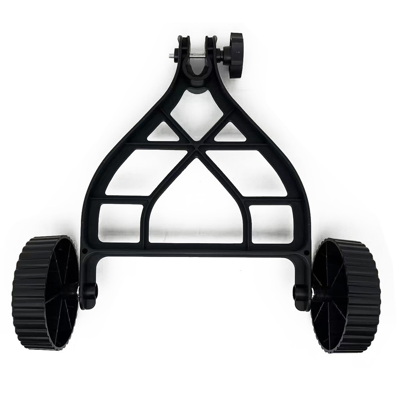 Empuje manual de la máquina de deshierbe de jardín de la batería de litio eléctrico accesorios de la rueda del cortacésped ruedas auxiliares marco de soporte del motor de gasolina