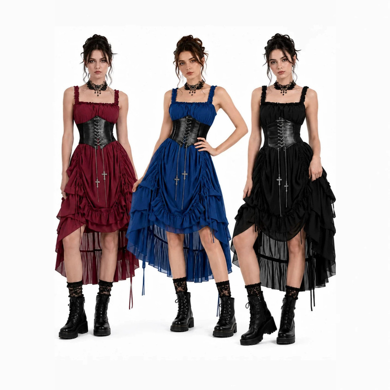 Cross-Border Halloween Renaissance Retro Punk Style Victorian Gothic Role-Playing Party Costumes Cross-Border Halloween Renaissance Retro Punk Style Victorian Gothic Role-Playing Party Costumes