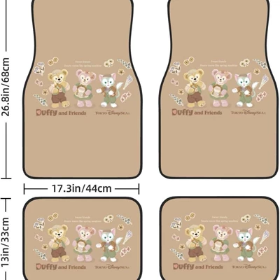 Universal Floor Mats | Avtomobil döşəmə paspasları - new-car-floor-mats-35-3344cm-two-piece-set