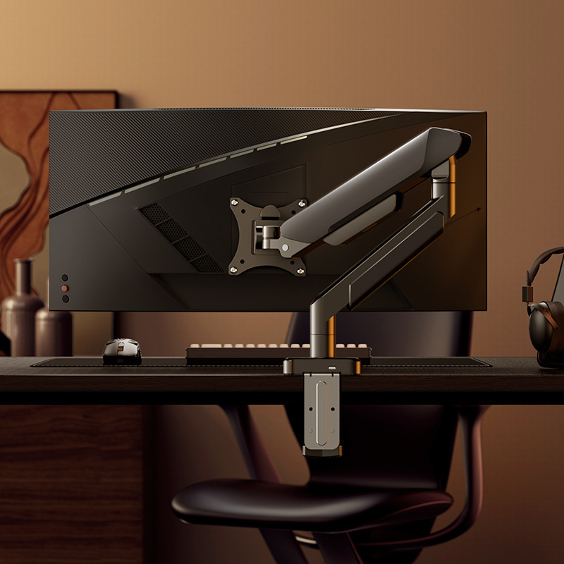 Computer Monitor Bracket Elevated Rack Mechanical Arm Pneumatic Desktop Rotating Display Base Desktop Bracket