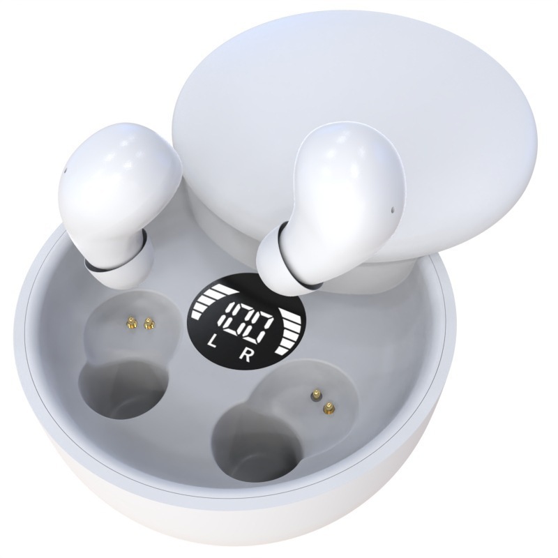 新品SK26睡眠蓝牙耳机跨境爆款私模TWS双入耳式5.4新型滑盖充电仓|undefined