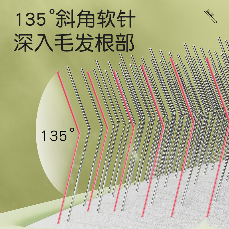 [Selección de calidad y precio] Peine para gatos, cepillo para mascotas, perro, gato, peluche, bichón, cepillo para perros