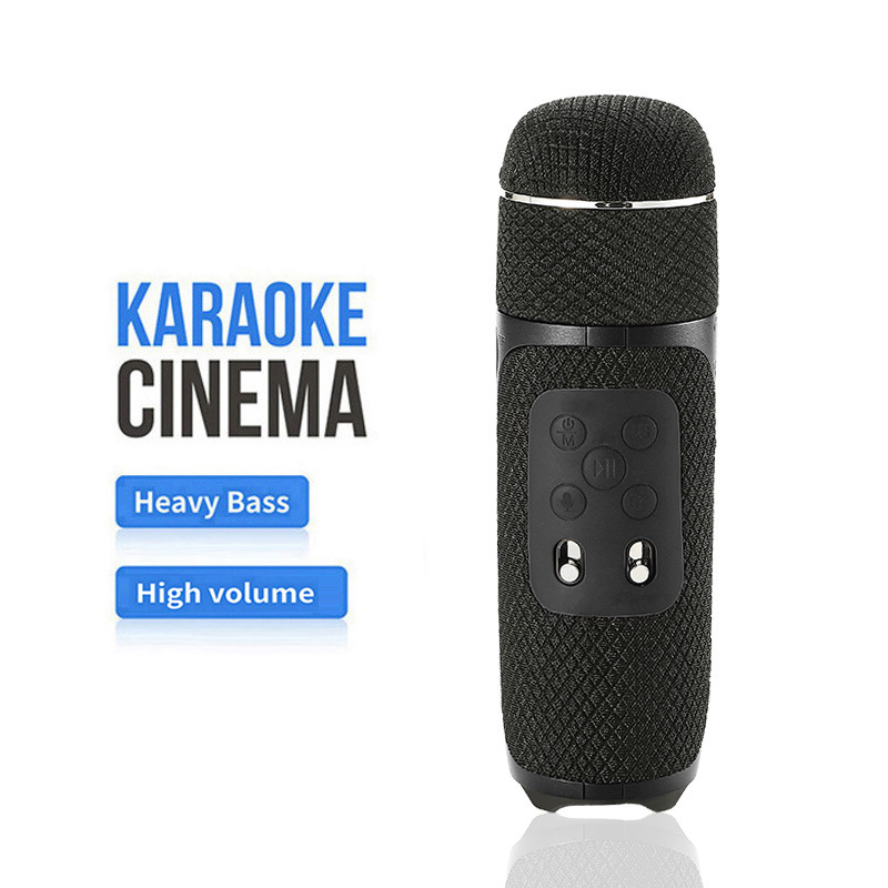 Cross-Border Mobile Phone Karaoke Bluetooth Speaker with Microphone Integrated for Home Use, Children's Singing Audio System, Wireless Microphone Cross-Border Mobile Phone Karaoke Bluetooth Speaker with Microphone Integrated for Home Use, Children's Singing Audio System, Wireless Microphone