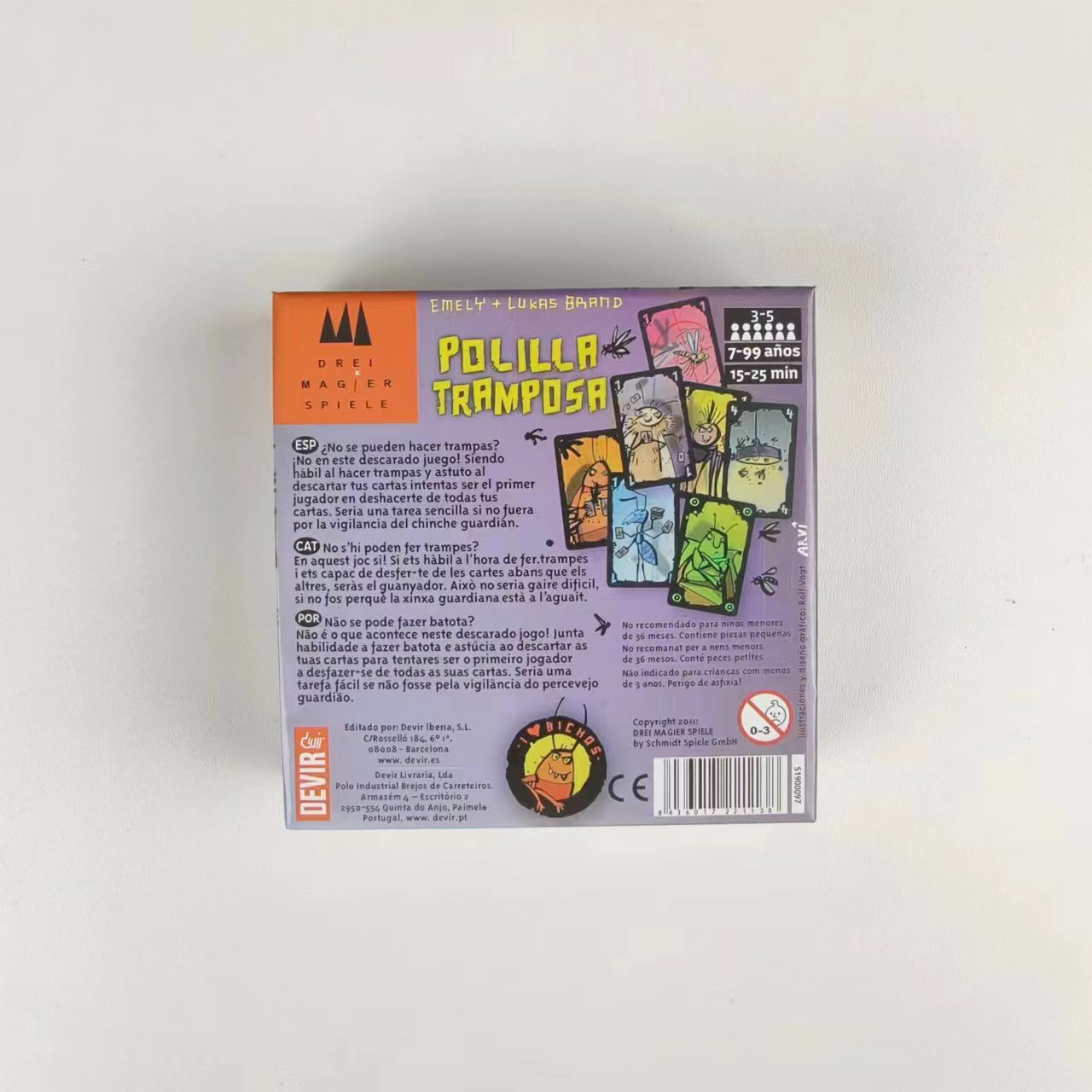 POLILLA TRAMPOSA TROPOSA polilla trampa alemana cucaracha adulto niño juego casual