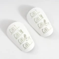 Cant Shin Guards S White Gold (10/6)