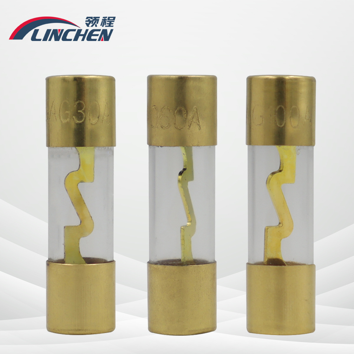 汽车音响保险丝管 全镀金保险丝管 AGU保险丝30A60A100A耐用