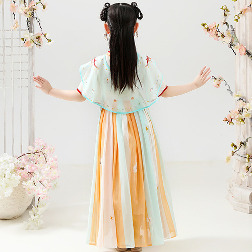 Hanfu for kids girl princess dress birthday party gift dresses child ancient  traditional Tang han dynasty flower girls dresses