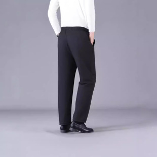 Cotton Pants Men's Thickened fleece-lined Men's Trousers Western Pants Dad's Autumn and Winter Warm Northern Cold-proof Open Pants for the Elderly