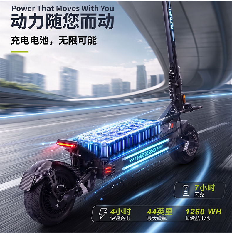 Cross-border export exclusive F7 electric scooter with dual motors, high power, customizable for adults, foldable for commuting