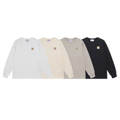 カーハート ゴールドラベル刺繍長袖Tシャツ 薄手 ゆったり トレンド カップルウェア 外国貿易 クロスボーダー トレンド カーハート スウェットシャツ