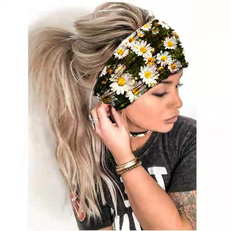 Fashion Flower Polyester Hair Band display picture 1