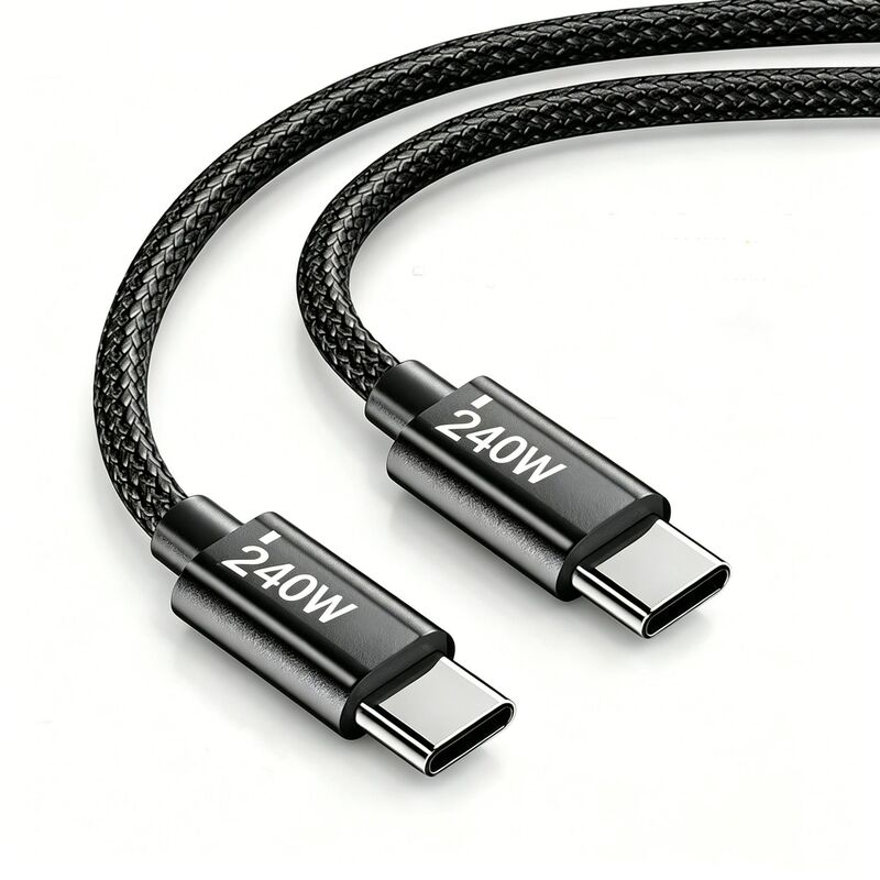 240W Dual-Head Typec Data Cable Pd Super Flash Charging Suitable for Huawei Honor Apple 17 Samsung Oneplus Transsion