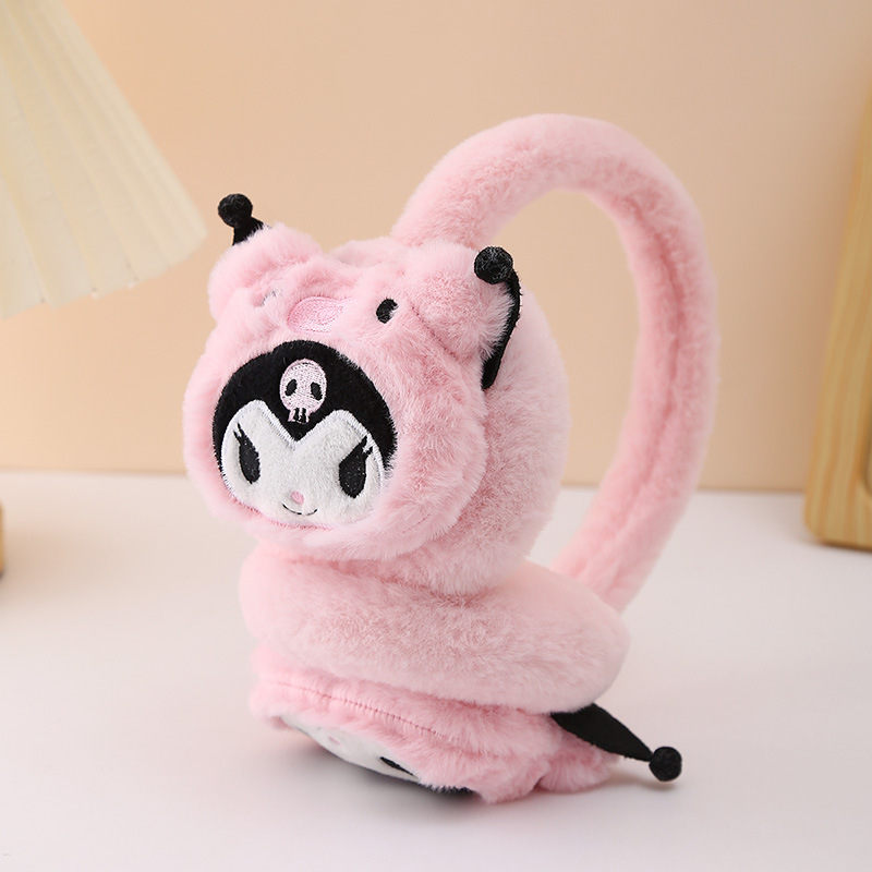 Winter Japanese cartoon children's cute headphones for students
