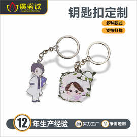 金属钥匙扣定制logo烤漆礼品情侣订制旅游文化纪念品挂件商务手工