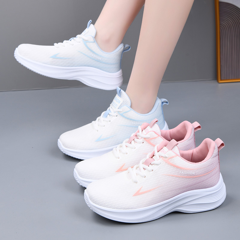 2026 New Four-Season Ice Silk Breathable Women's Shoes, Lightweight and Versatile, Spring and Summer Gradient Non-Slip Shock-Absorbing Casual Sports Shoes for Women 2026 New Four-Season Ice Silk Breathable Women's Shoes, Lightweight and Versatile, Spring and Summer Gradient Non-Slip Shock-Absorbing Casual Sports Shoes for Women