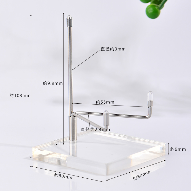 Brújula de acrílico 80 mm (plata)